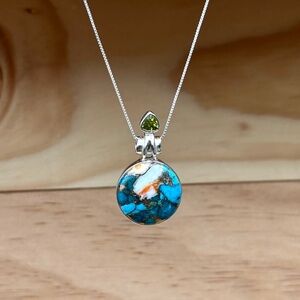 Turquoise Spiny Oyster Necklace